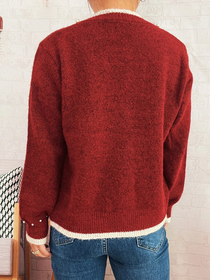 Cranberry Cheer Cardigan
