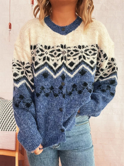 Forest Frost Button Cardi