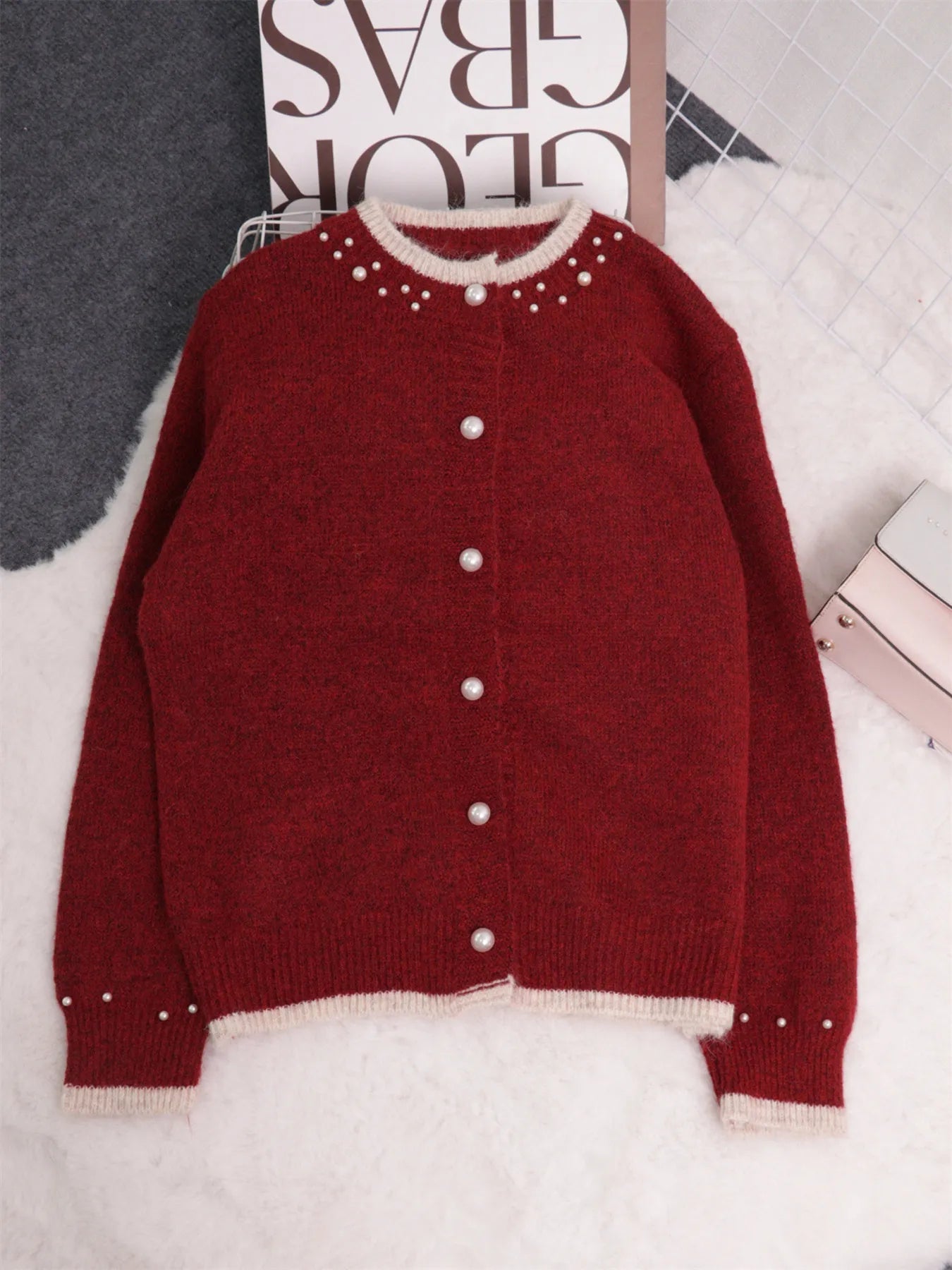 Cranberry Cheer Cardigan