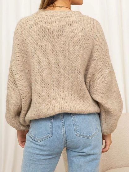 Winter Moonlight Bouclé Sweater