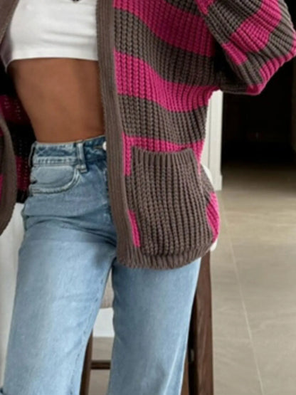 Merry & Bright Striped Cardi