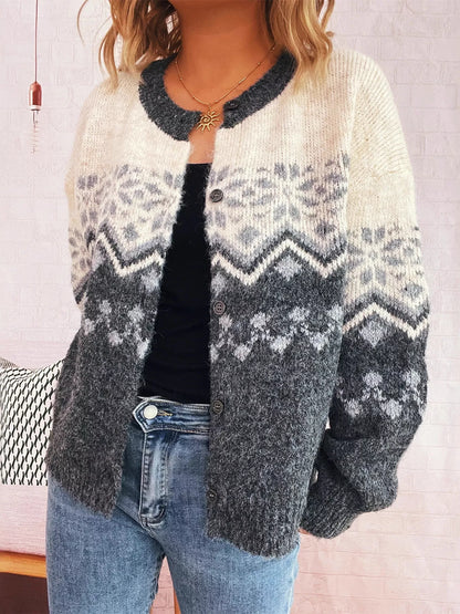 Forest Frost Button Cardi