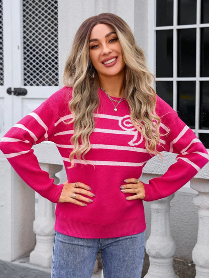 Blush Ribbon Sweater