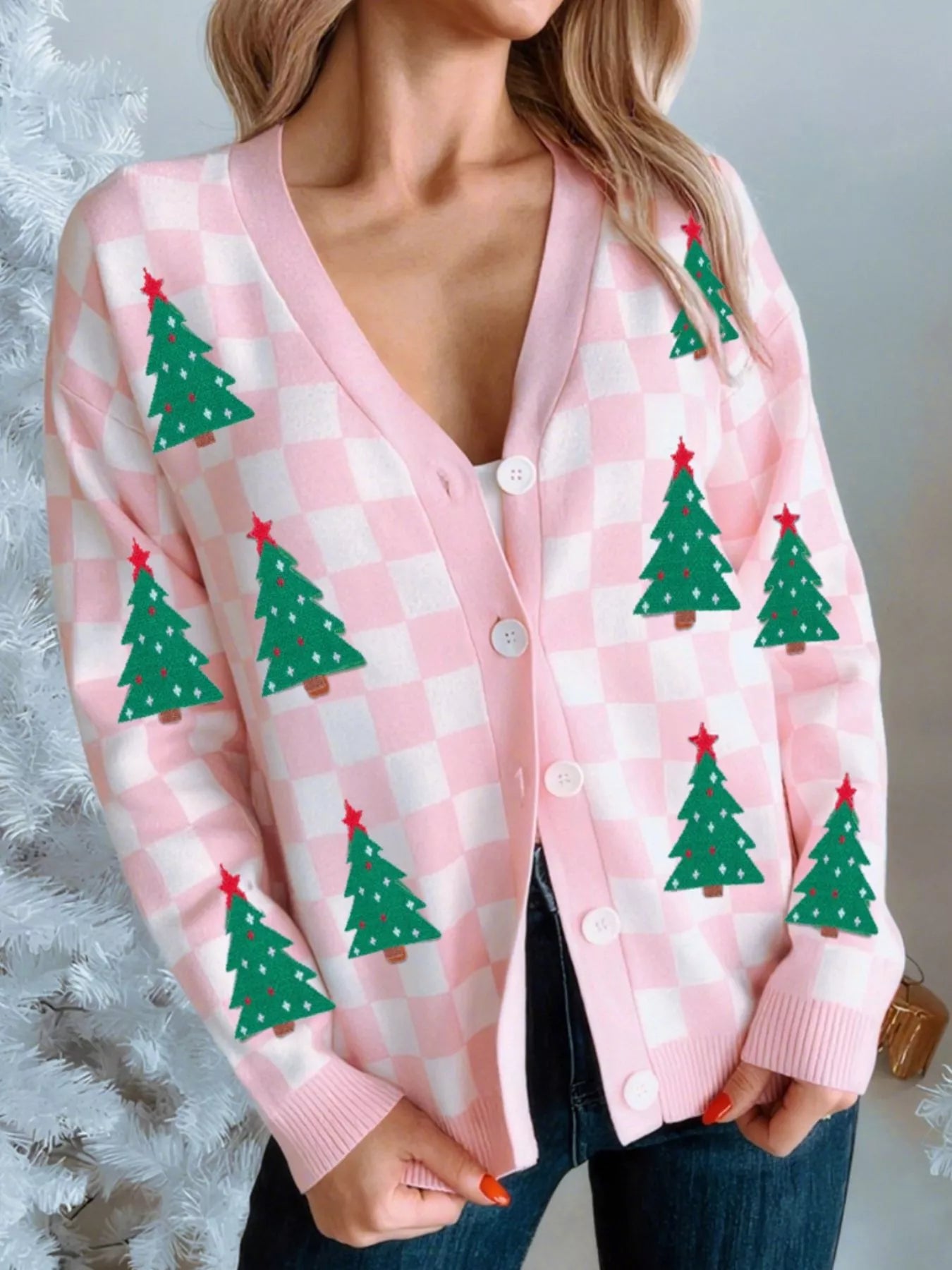 Evergreen Cheer Cardigan