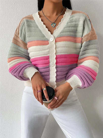 Bubblegum Stripe Cardigan