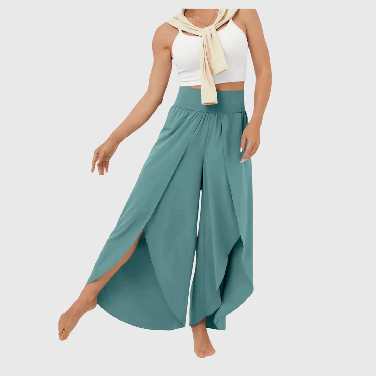 Eleanor | Women’s Wide Leg Split Hem Pants