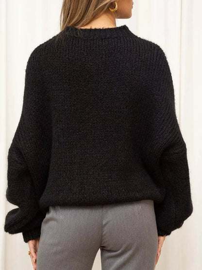 Winter Moonlight Bouclé Sweater