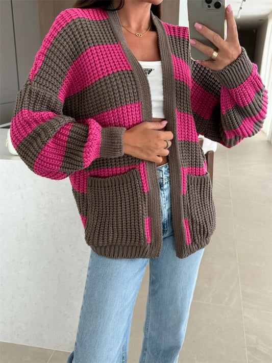 Merry & Bright Striped Cardi