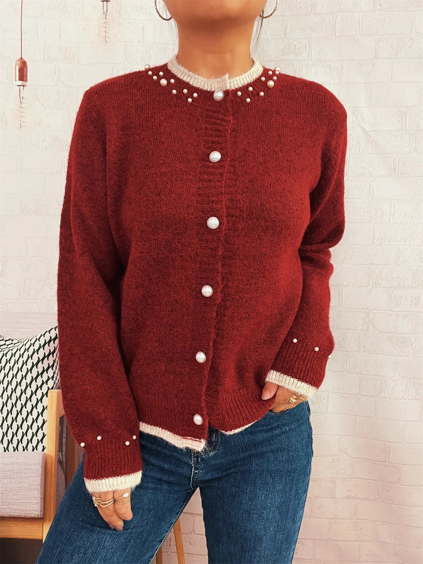 Cranberry Cheer Cardigan