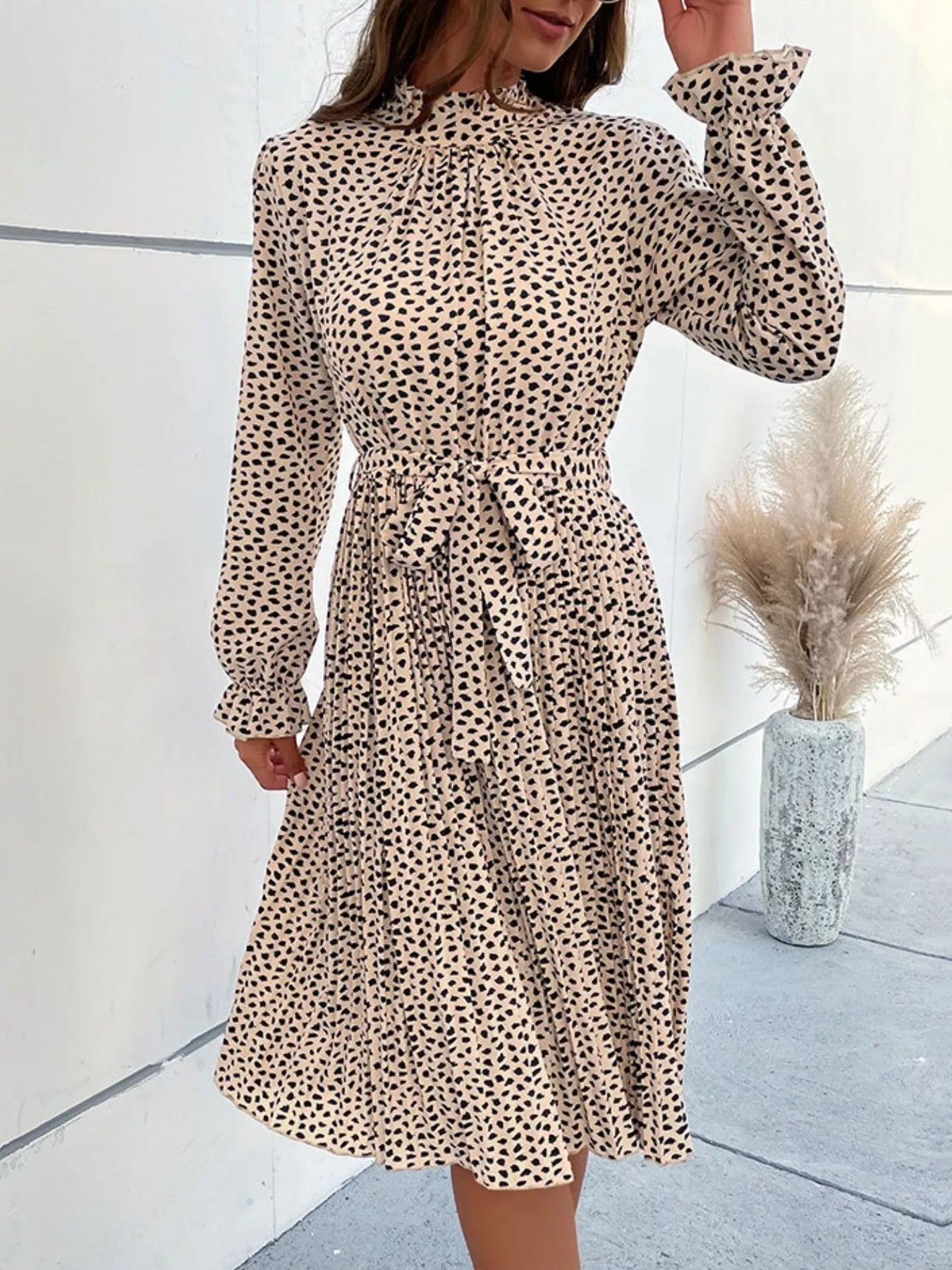 Animal Flounce Dress