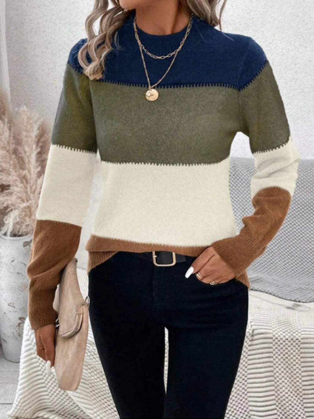 The Rowan Block Sweater