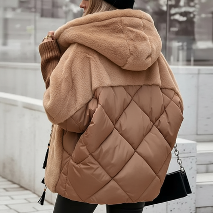 Avary | Elegant Patchwork Winter Coat